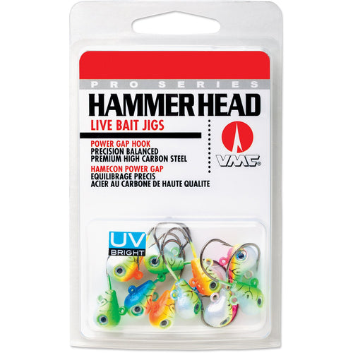 VMC Hammer Head Jig 1/4 oz / Assorted UV Glow VMC Hammer Head Jig 1/4 oz / Assorted UV Glow