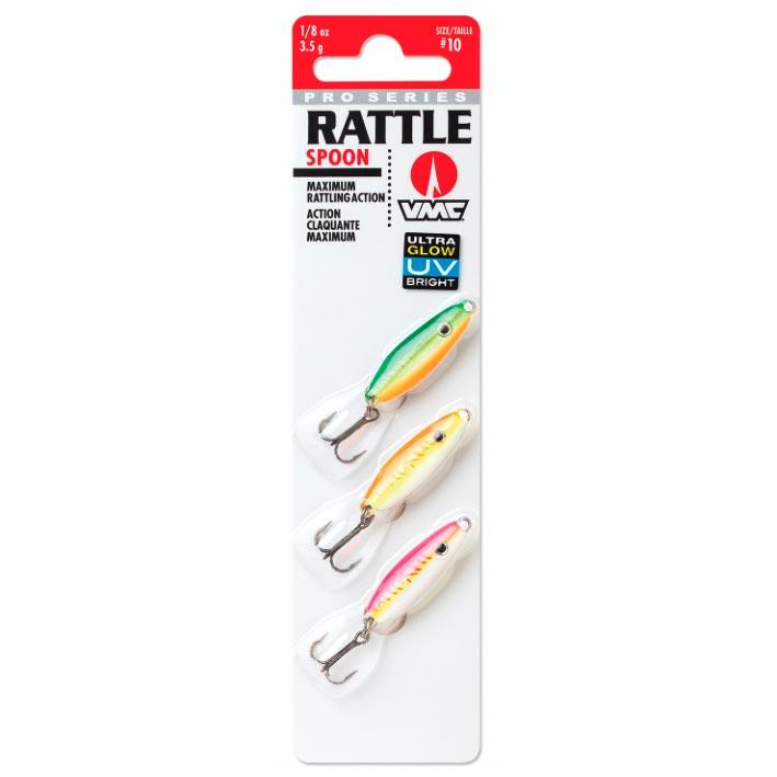 VMC Rattle Spoon - Kit, Glow UV / 1/16 oz.