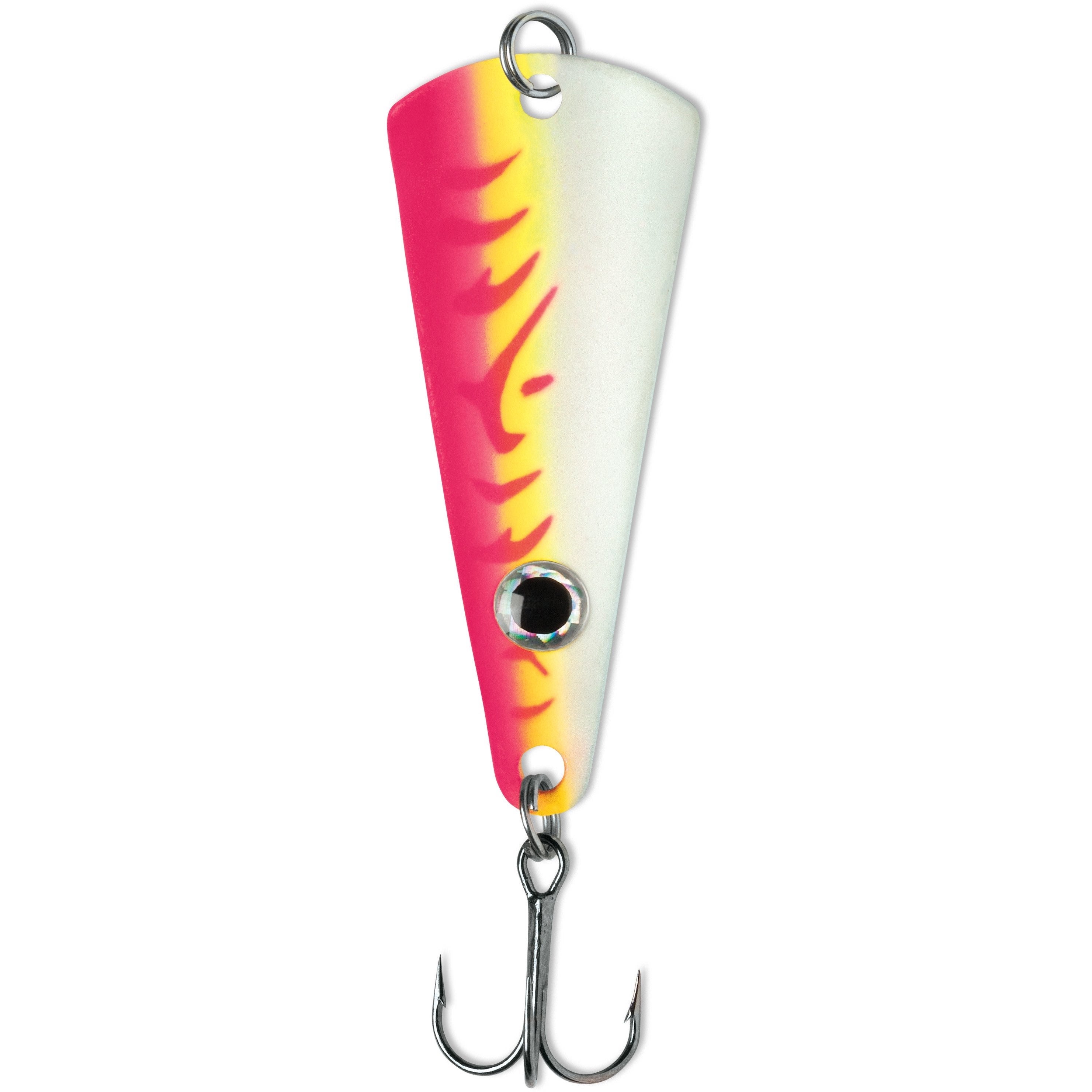 VMC Tingler Spoon - 1/16 oz / Glow Pink Fire UV