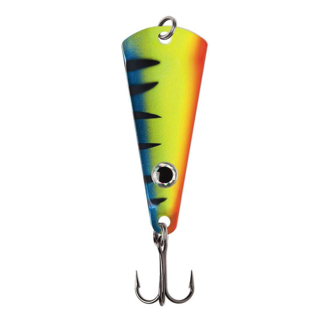 VMC Tingler Spoon 2 3/16 oz - Glow Juicy Lucy - Ice Fishing Lure