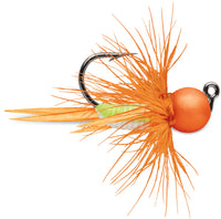 VMC Tungsten BullFly Jig 1/32 oz / Orange Chartreuse Glow