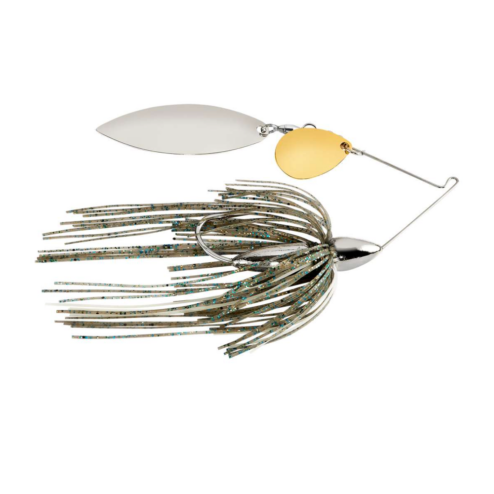 WAR EAGLE MILL Spinnerbait Fishing Lure, White Silver, 3/8 Oz.