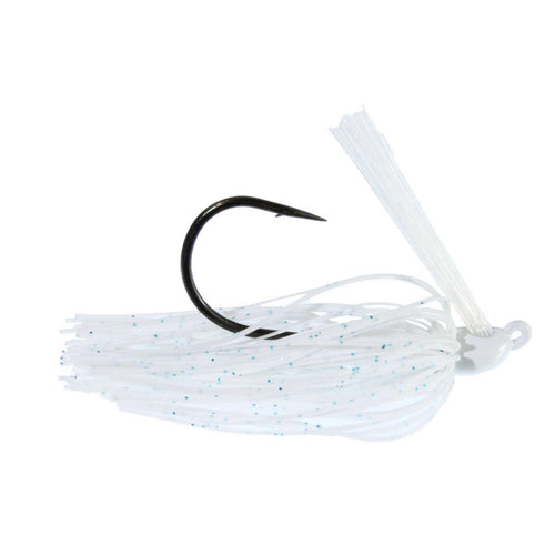 Queen Tackle Tungsten Swim Jig 3/8 oz / White Blue Speckles Queen Tackle Tungsten Swim Jig 3/8 oz / White Blue Speckles