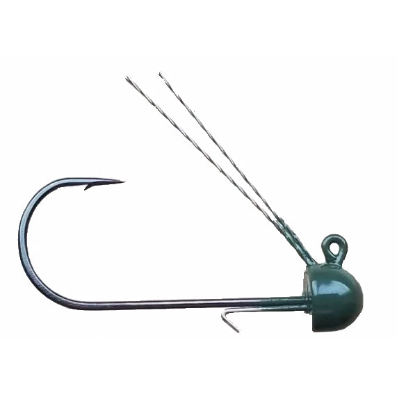 (12) NED RIG JIG HEADS Weedless #1 Victory EWG Hook (Choose Weight and  Color)