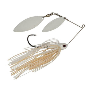 Power Blade Compact Double Willow Spinnerbait 1/2 oz / White
