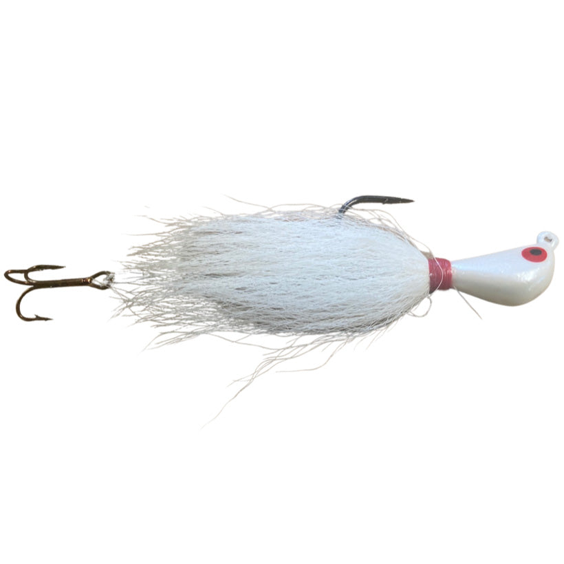 Mission Tackle Lake Trout Bucktail Jig 3/4 oz / White