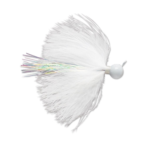 VMC Dominator Marabou Jig 1/16 oz / White VMC Dominator Marabou Jig 1/16 oz / White