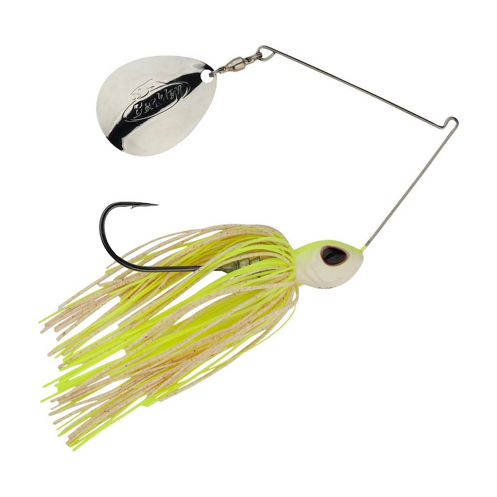 Berkley Power Blade Standard Colorado Spinnerbait 3/8 oz / White Chartreuse