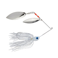 Cumberland Pro Lures HydroSpin Double Willow Spinnerbait - EOL 1/2 oz / White Ice