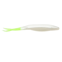 Zoom Super Fluke White Pearl/Chartreuse / 5 1/4"