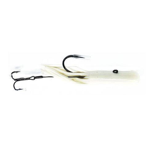 Mission Tackle Pre-Rigged Lake Trout Tube 1/2 oz / White Rigged Mission Tackle Pre-Rigged Lake Trout Tube 1/2 oz / White Rigged