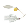 Booyah Covert Colorado Willow Blades Spinnerbait 1/2 oz / White Silver Scale / Gold Colorado/Nickel Willow