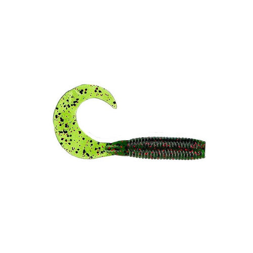 Yamamoto Single Tail Grub 4 Smoke w/Black