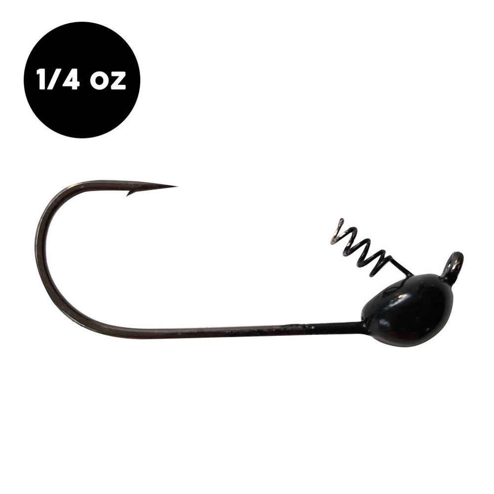 WOO! Tungsten Shakey Head Jig 1/4 oz / Black