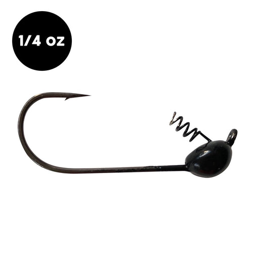 WOO! Tungsten Shakey Head Jig 1/4 oz / Black WOO! Tungsten Shakey Head Jig 1/4 oz / Black