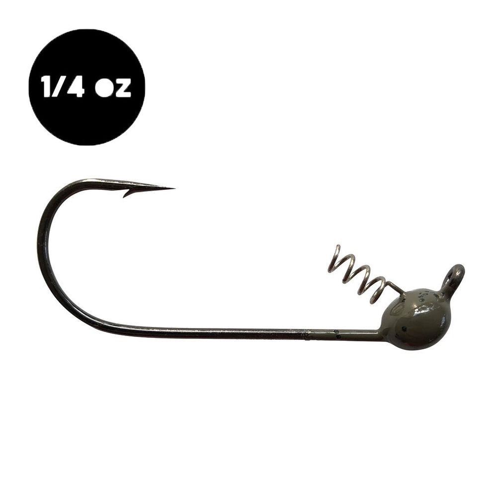 WOO! Tungsten Shakey Head Jig 1/4 oz / Green Pumpkin