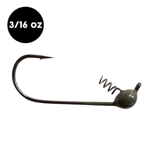 WOO! Tungsten Shaky Head Jig - 1/4 oz / Black