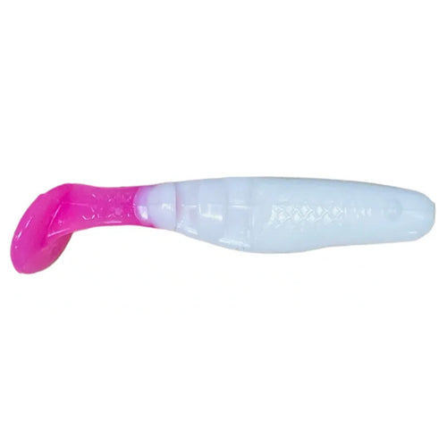 Charlie Brewer's Slider Double-Action Minnow White/Pink Glow Tail / 2 1/8" Charlie Brewer's Slider Double-Action Minnow White/Pink Glow Tail / 2 1/8"