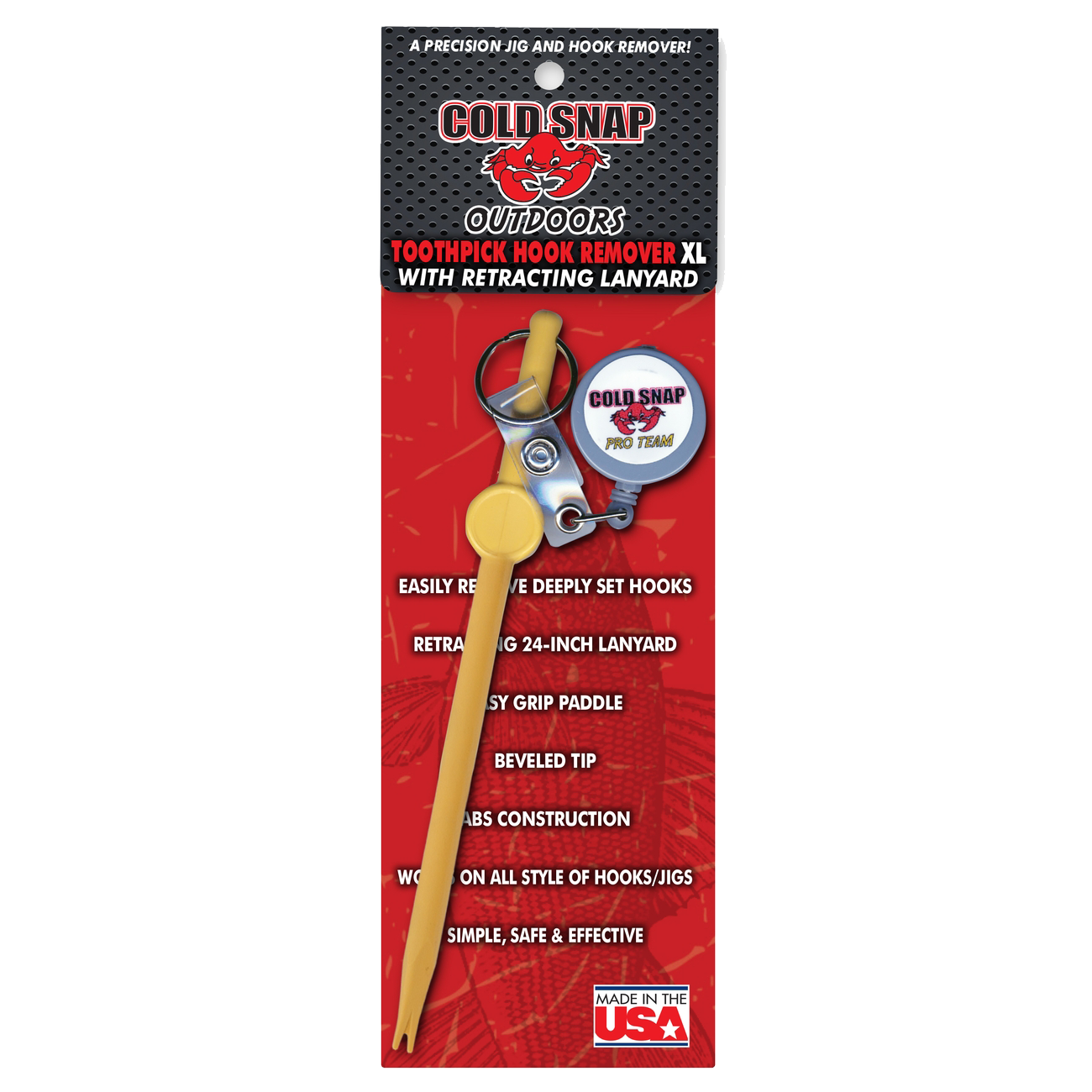 Cold Snap Outdoors Toothpick Hook Remover (Choose Size) CSTP - Fishingurus  Angler's International Resources