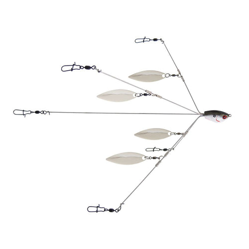 Yum Yumbrella Flash Mob Jr. Umbrella Rig 5 Wire 4 Willow Blade / 3/8 oz Yum Yumbrella Flash Mob Jr. Umbrella Rig 5 Wire 4 Willow Blade / 3/8 oz