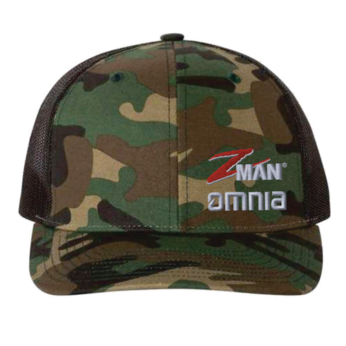 Omnia Fishing Z-Man Hat Ball Cap / Woodland Camo Omnia Fishing Z-Man Hat Ball Cap / Woodland Camo