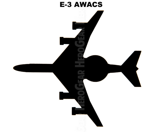 E 3 Sentry Awacs Top View Vinyl Decal Hero Gear Llc