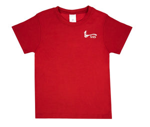 red pe t shirt