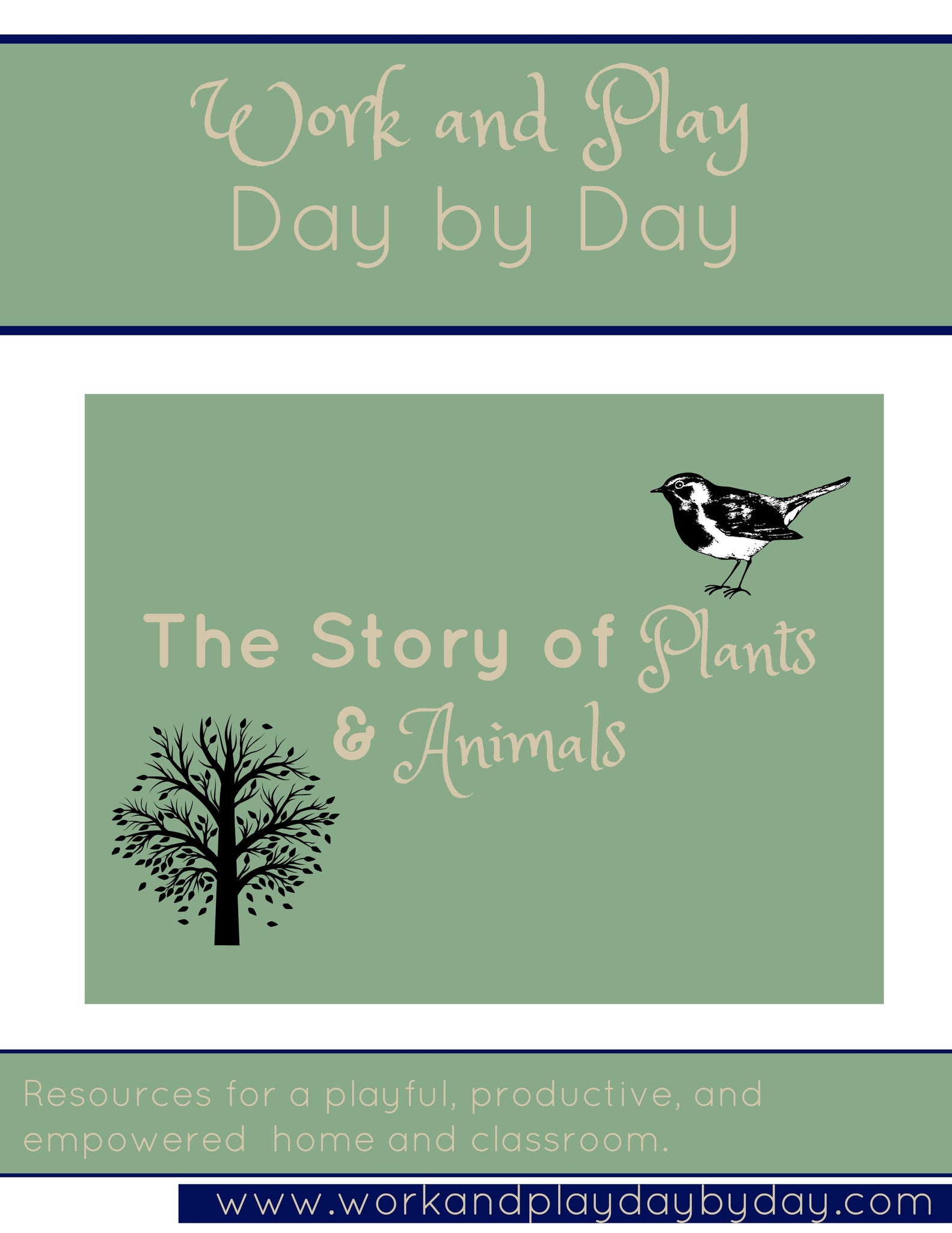 Montessori Science Stories for Early Childhood:  The STory of Plants and Animals