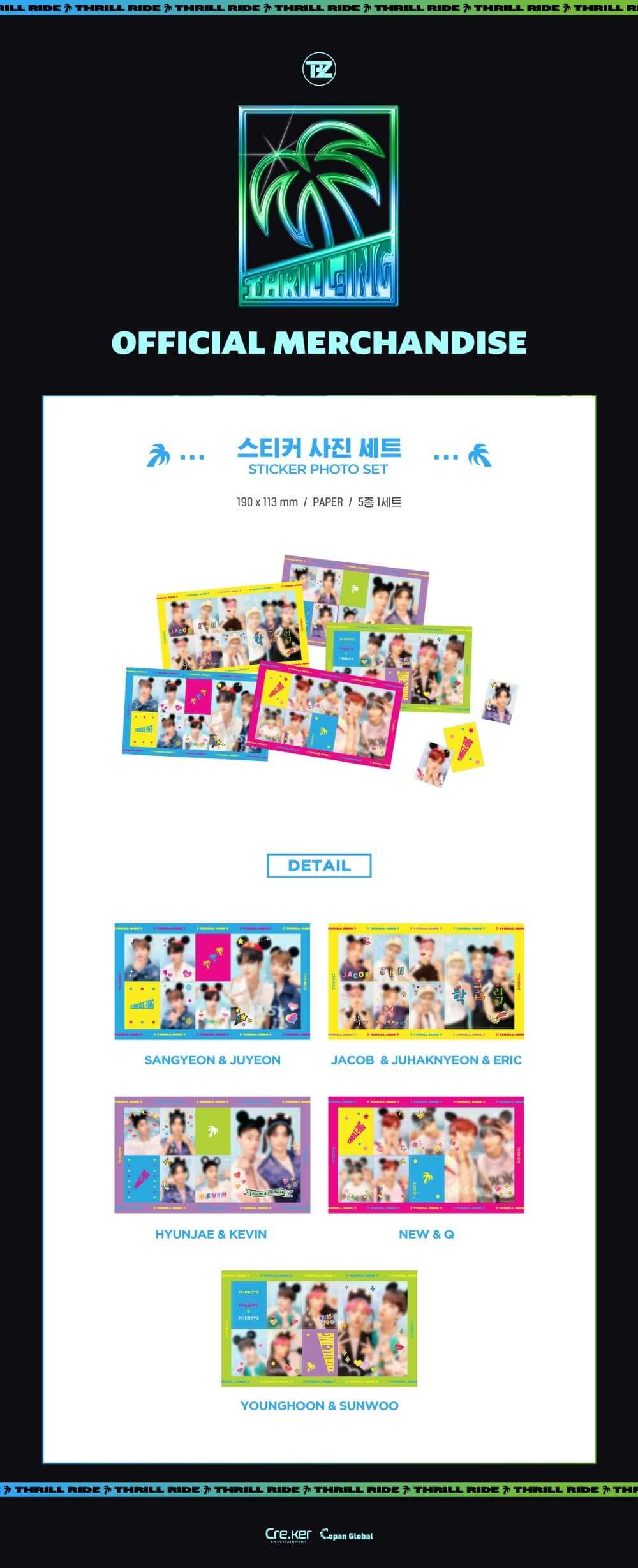 THE BOYZ [2021 THRILL-ING] Sticker Photo Set