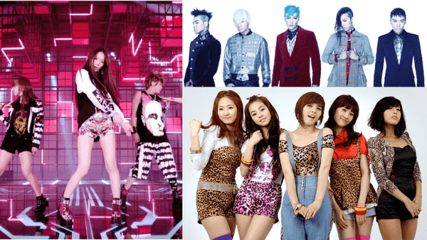 2nd generation K-pop fashion with groups stars like f(x), Wonder Girls, and Big Bang