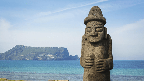 Island de Jeju Dol Hareubang Statues