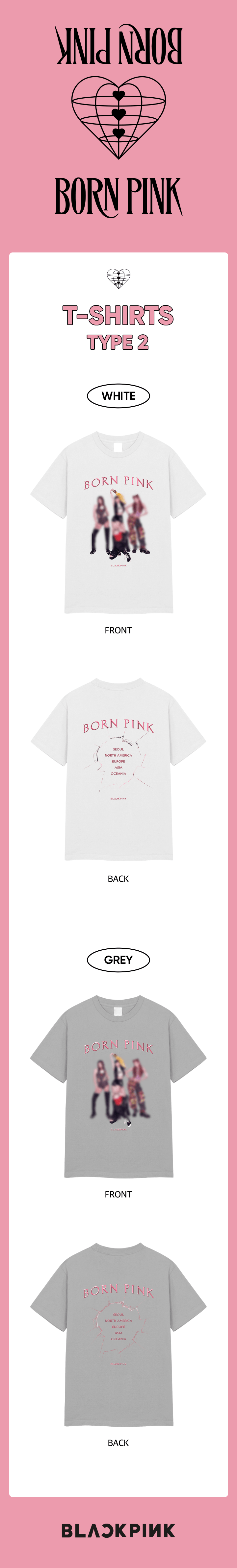 Camiseta de tour de BlackPink [BPtour] (Tipo 2)