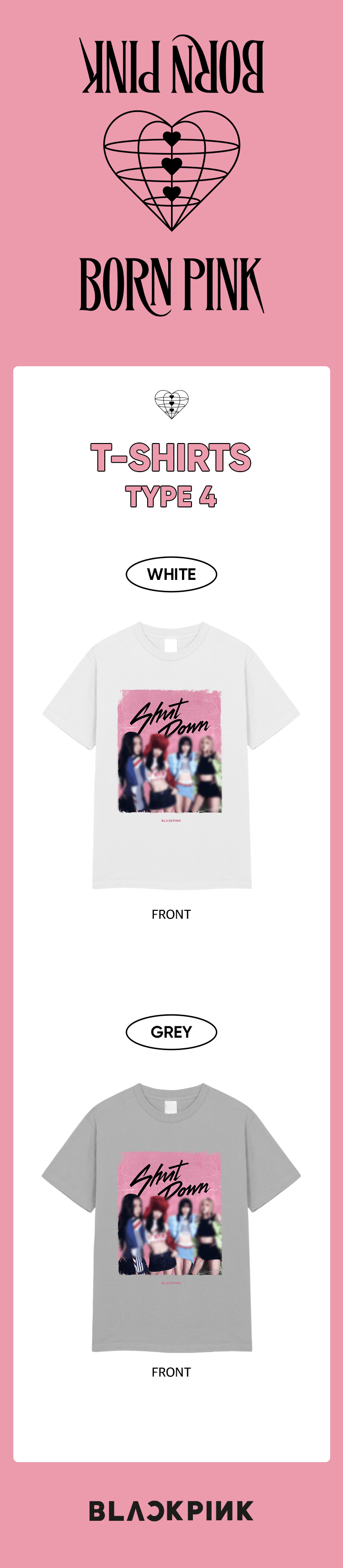 Camiseta de tour de BlackPink [BPtour] (Tipo 4)