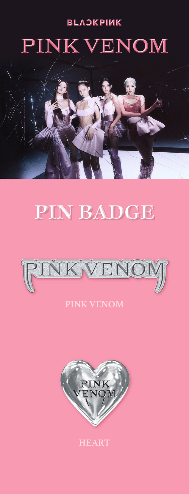 Blackpink [Pink Venom] Pin Insúdica