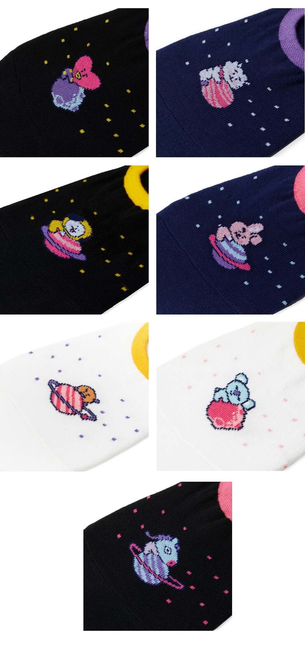 BT21 calcetines de tobillo de guerra espacial