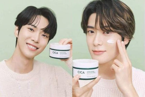 Doyoung und Jaehyuns Wahl ist die grüne Derma Mild Cica Cream