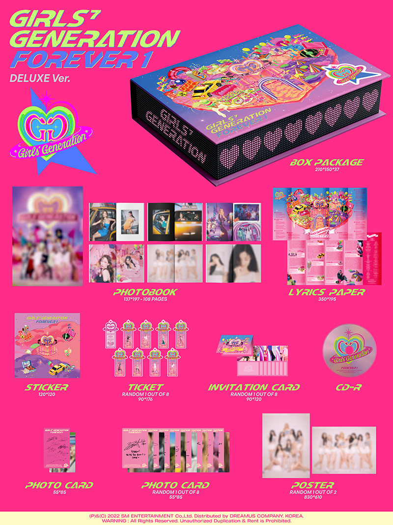 GIRLS' GENERATION - FOREVER 1 (7th Single Album) Deluxe Ver.