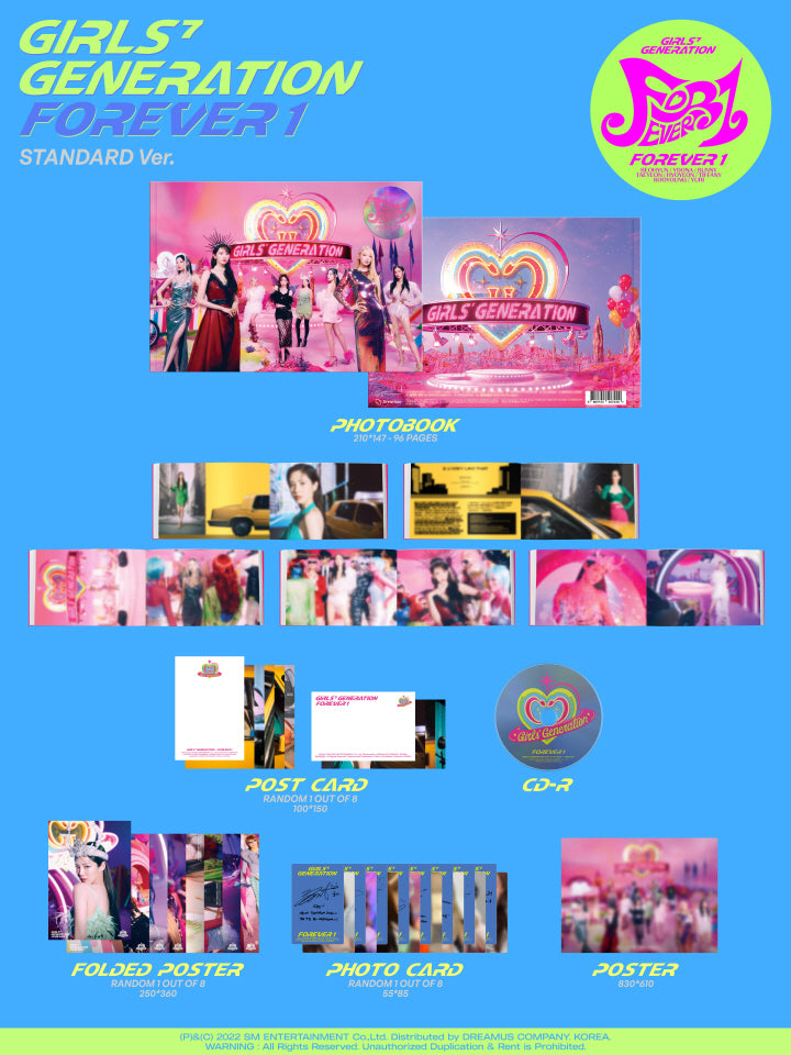 GIRLS' GENERATION - FOREVER 1 (7th Single Album) Standard Ver.