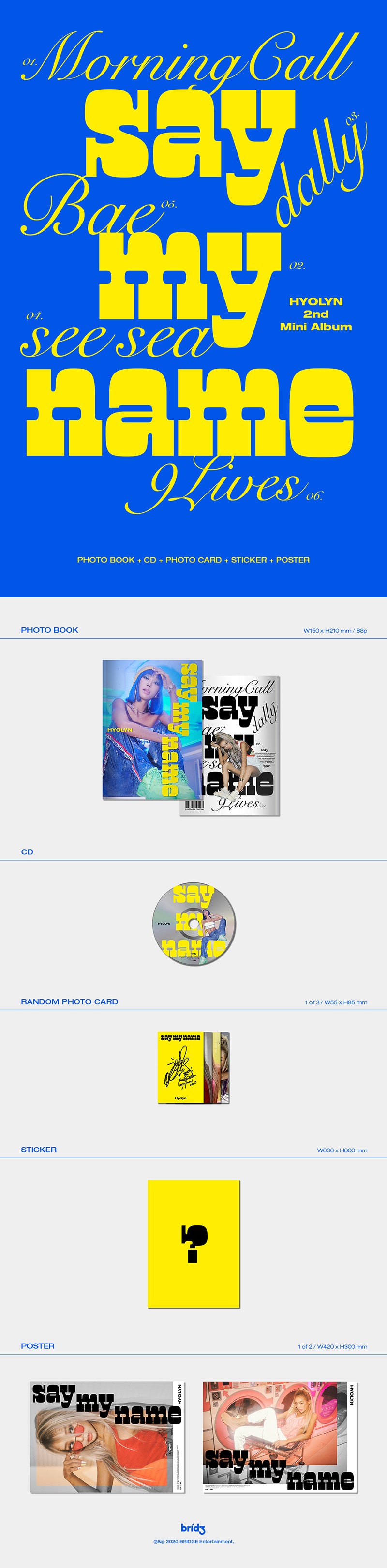 ヒョリン - Say My Name (2nd Mini Album)