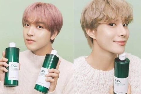 Haechan and Jungwoo have picked the Green Derma Mild Cica Big Toner