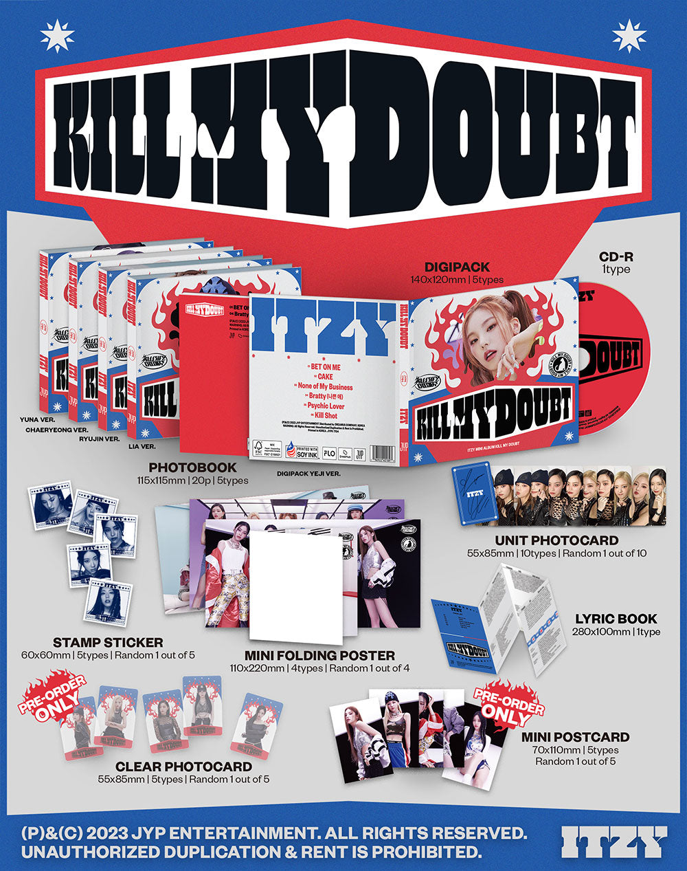 ITZY - KILL MY DOUBT (Digipack Ver.)