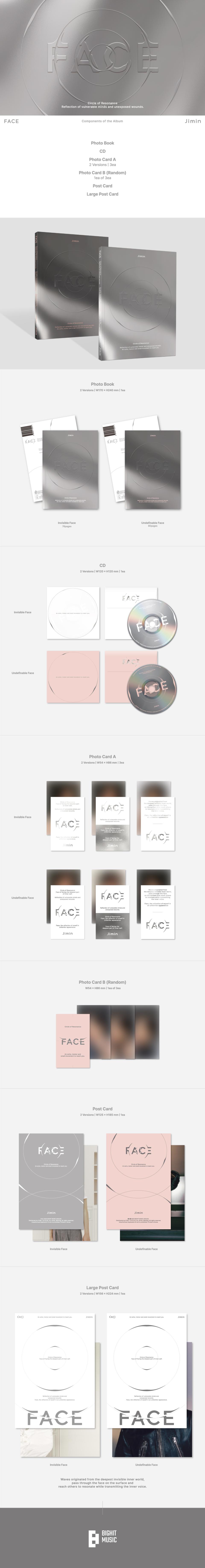 JIMIN - FACE (Set) + Weverse Albums Ver. Set