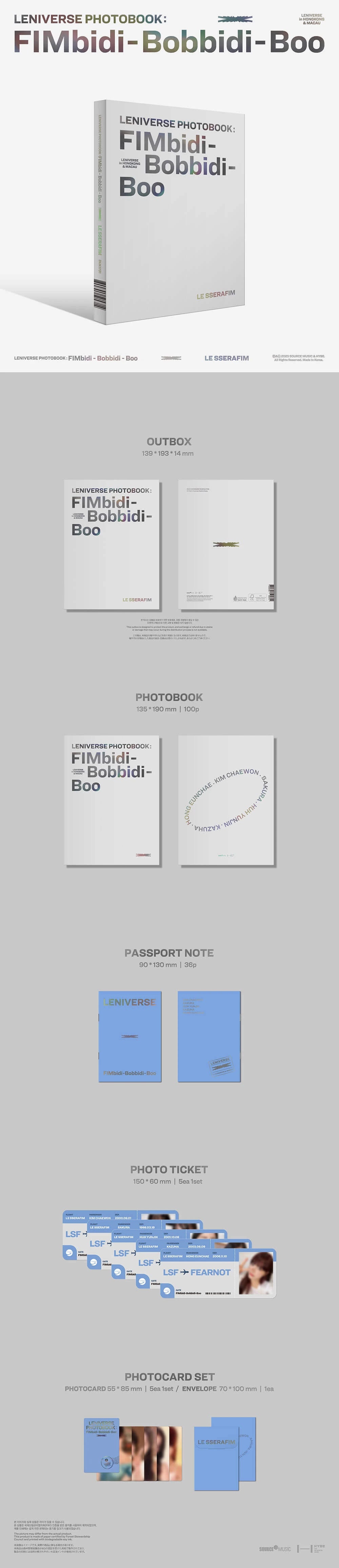 LE SSERAFIM - LENIVERSE PHOTOBOOK: FIMBidi-Bobbidi-Boo