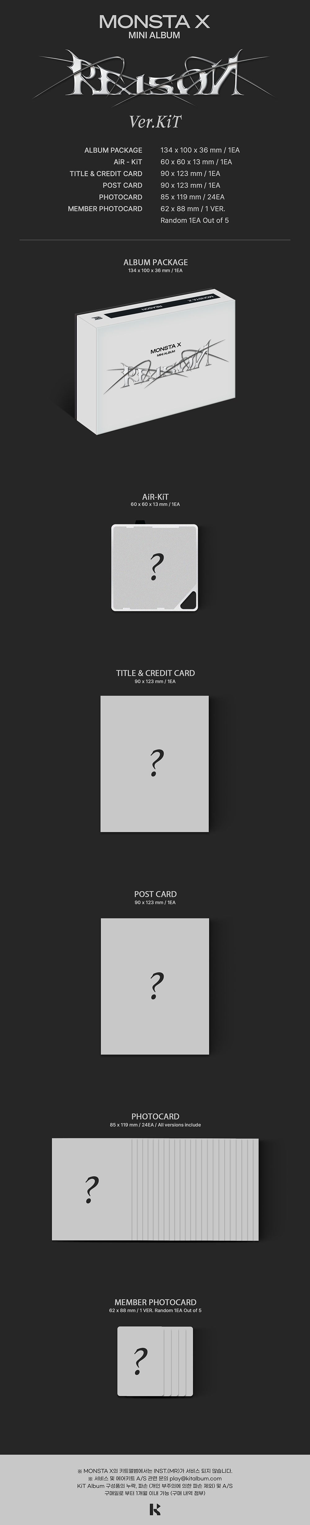 MONSTA X - REASON (12th Mini Album) KiT Album