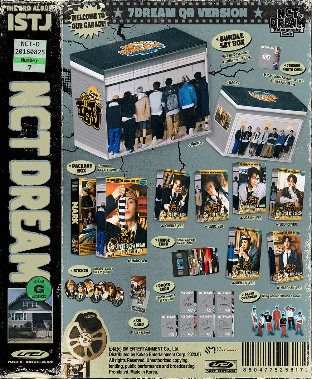 NCT DREAM - ISTJ (3rd Album) 7DREAM QR Ver. Smart Album