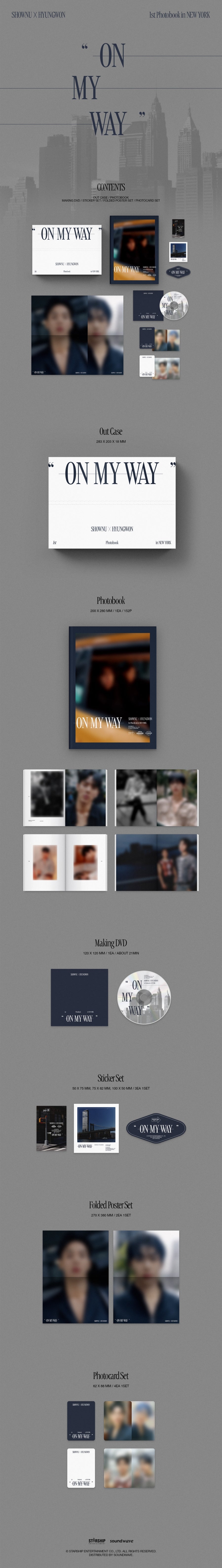 SHOWNU x HYUNGWON [ON MY WAY - 1st Photo Exhibition] Photobook