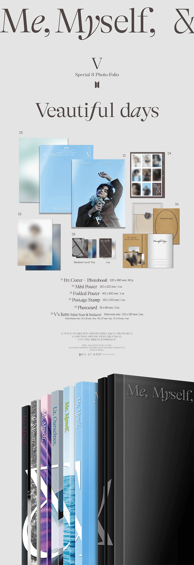 Special 8 Photo-Folio Me, Myself, and V (‘Veautiful Days’) | The Daebak Company