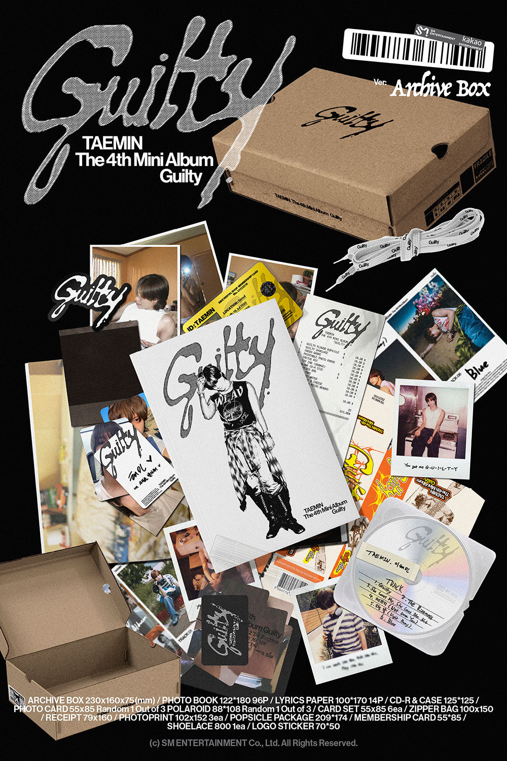 テミン - Guilty (4th Mini Album) Archive Box Ver.