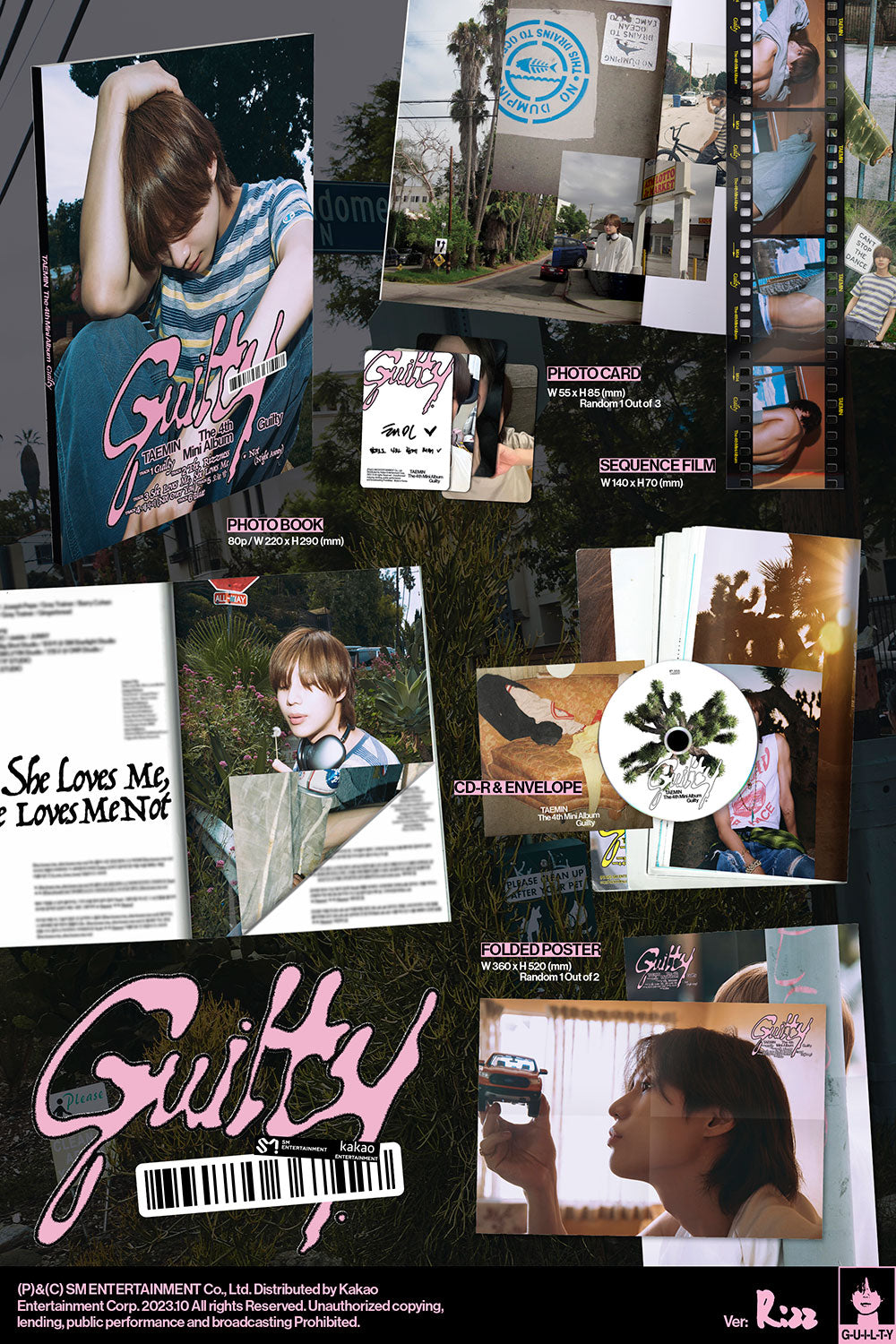TAEMIN - Guilty (4th Mini Album) Photobook Ver. 2-SET