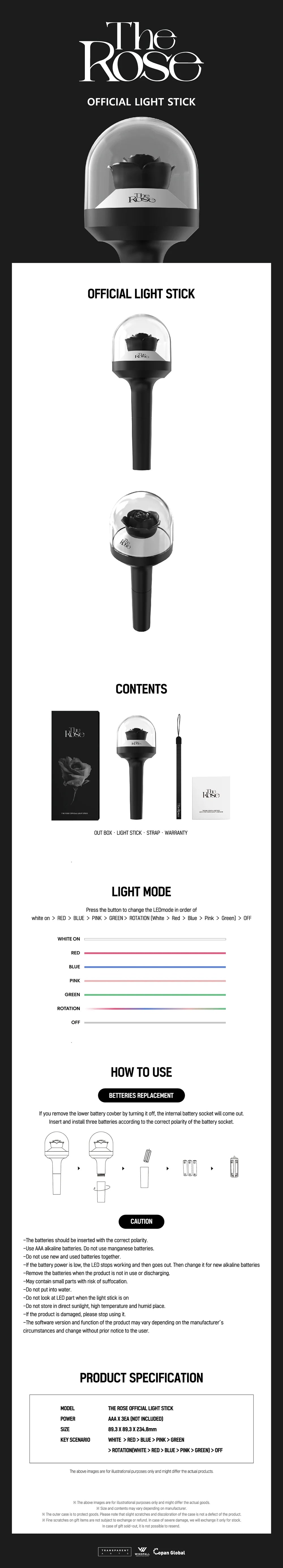 THE ROSE Official Lightstick